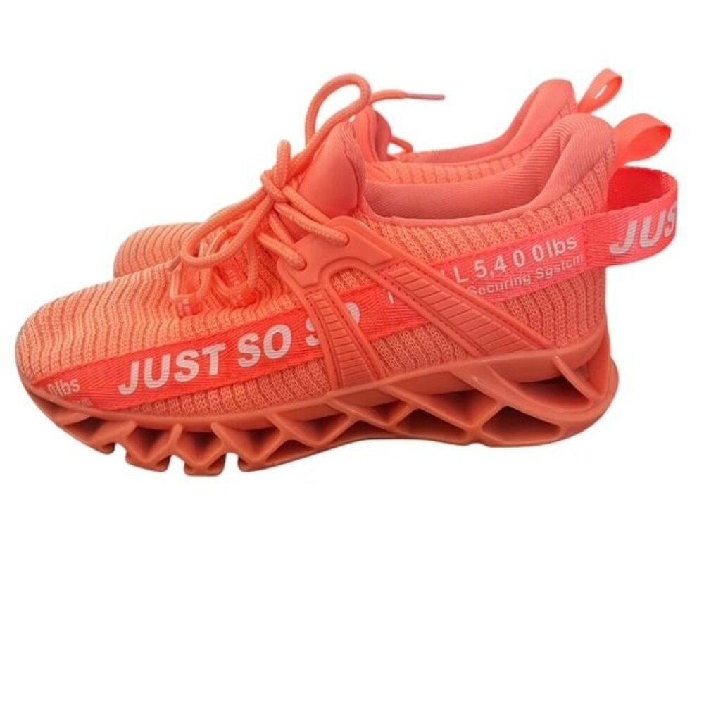Vivay Girls Pink Orange Sneakers Size 3